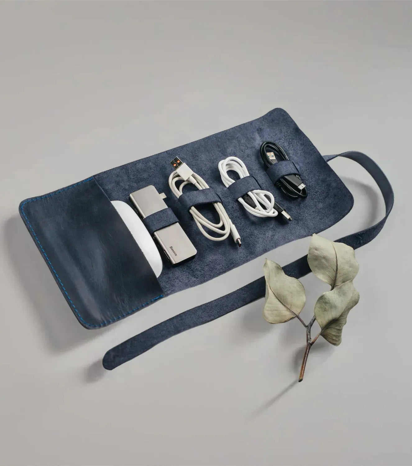 Leather Cable Wraps & Holders - Wenderfarer