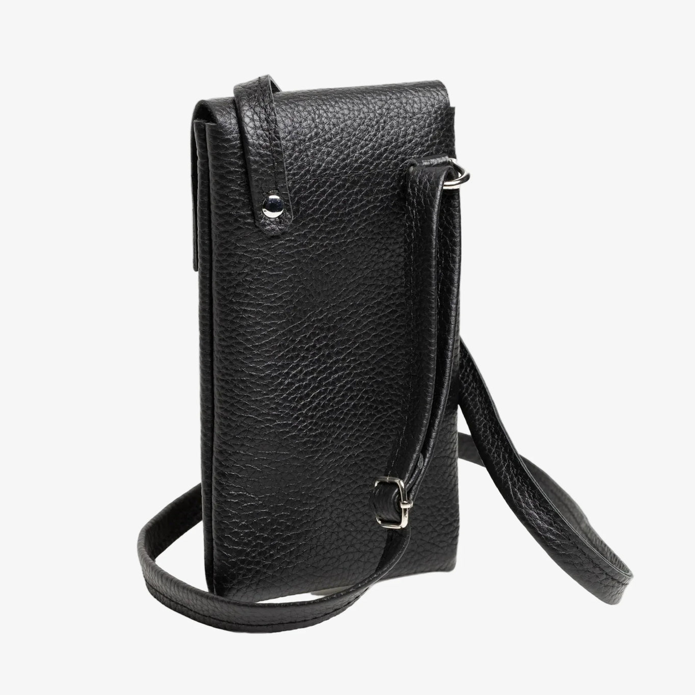 Full grain Leather Phone Bag | Graini Black - Skin and Skin