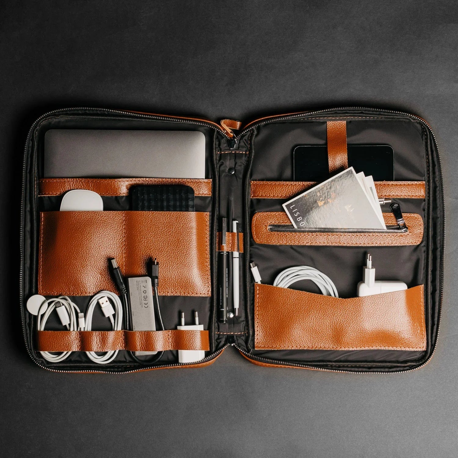 Папка-органайзер А4 із зернистої шкіри