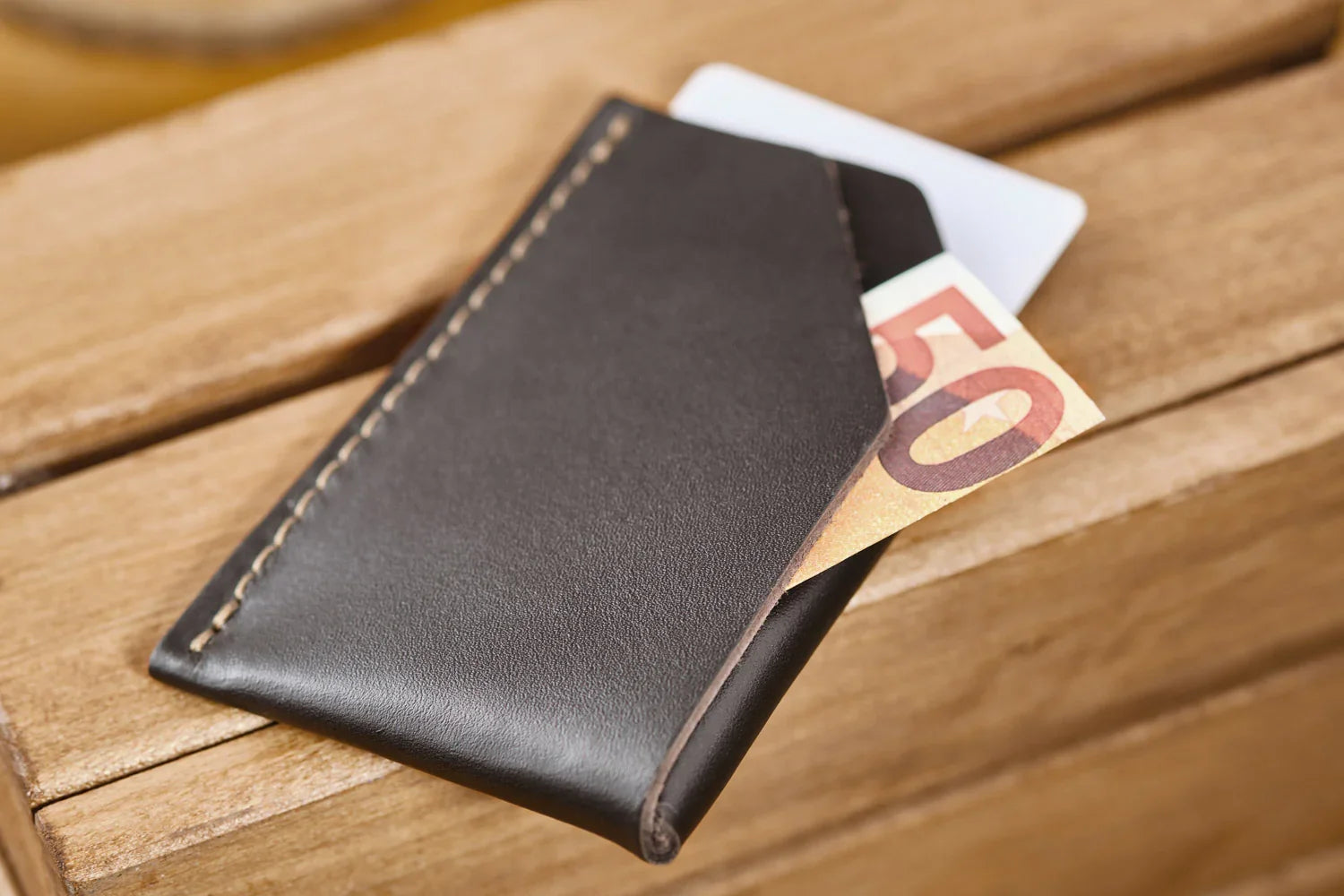 Картхолдер з гладкої шкіри | Pocket