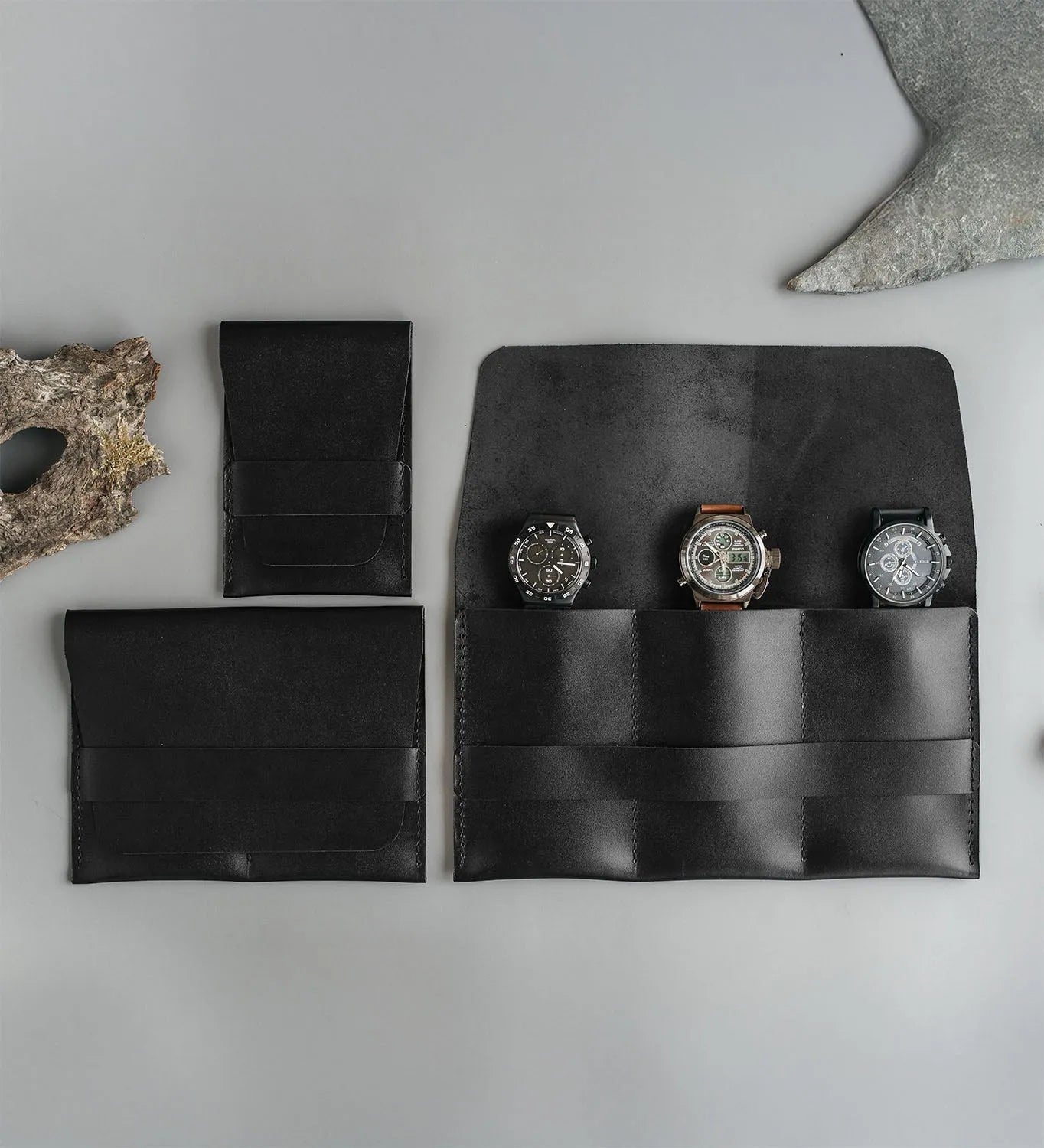 Шкіряний чохол для годинника 1/2/3 секції