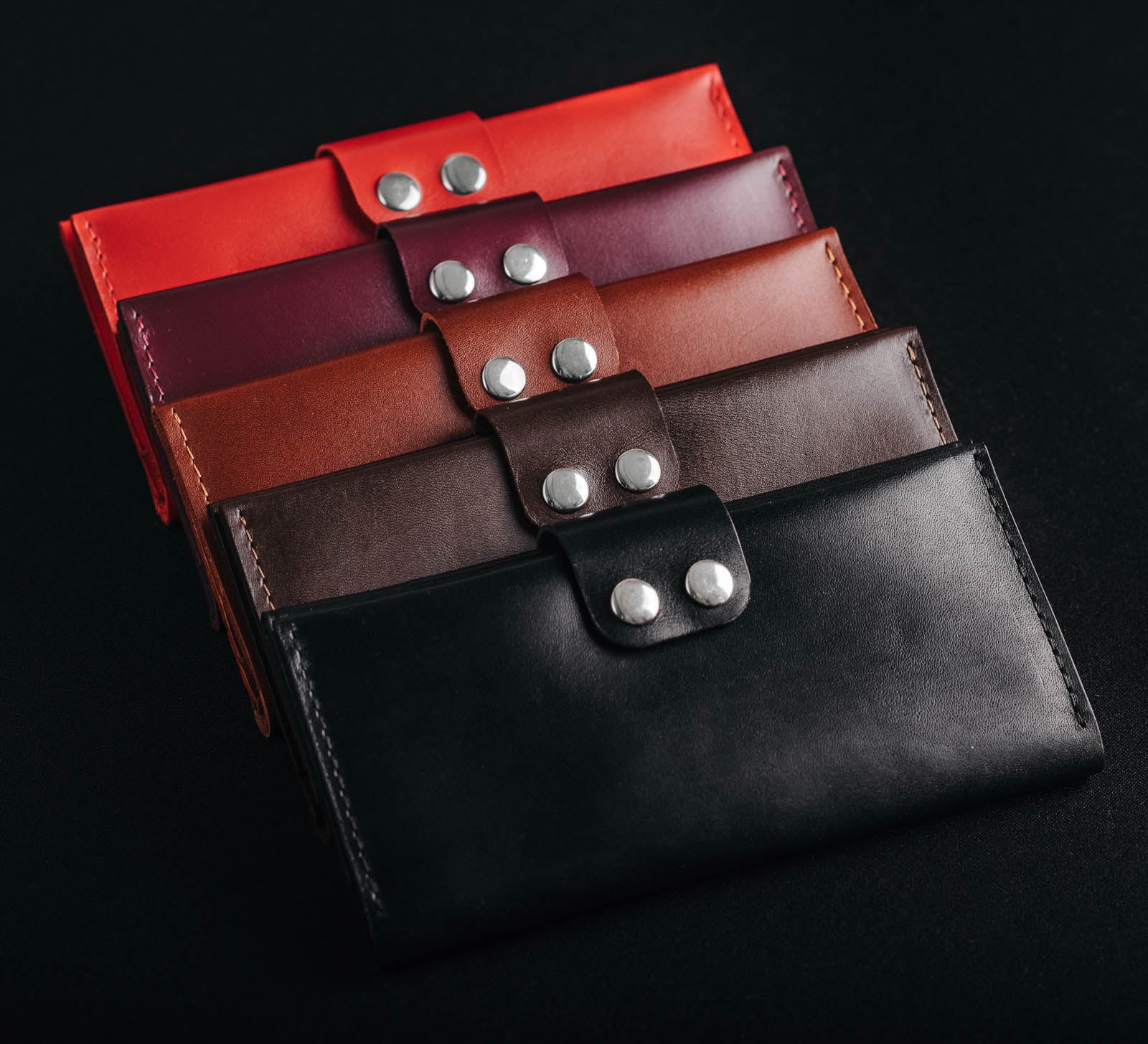 Шкіряне Портмоне із застібками | Columb М