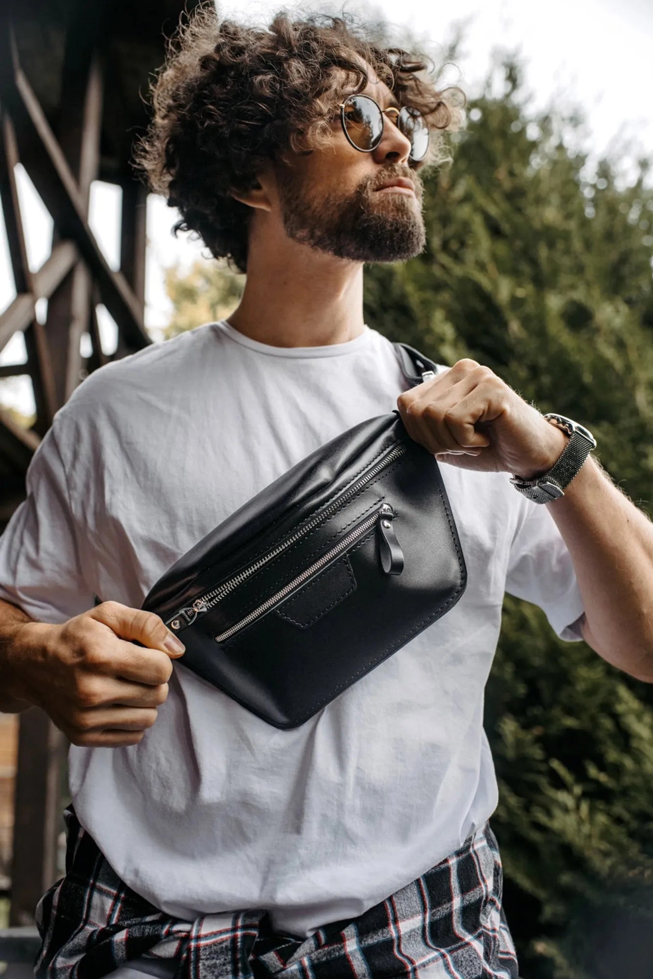 Leather BumBag | Black - Skin and Skin