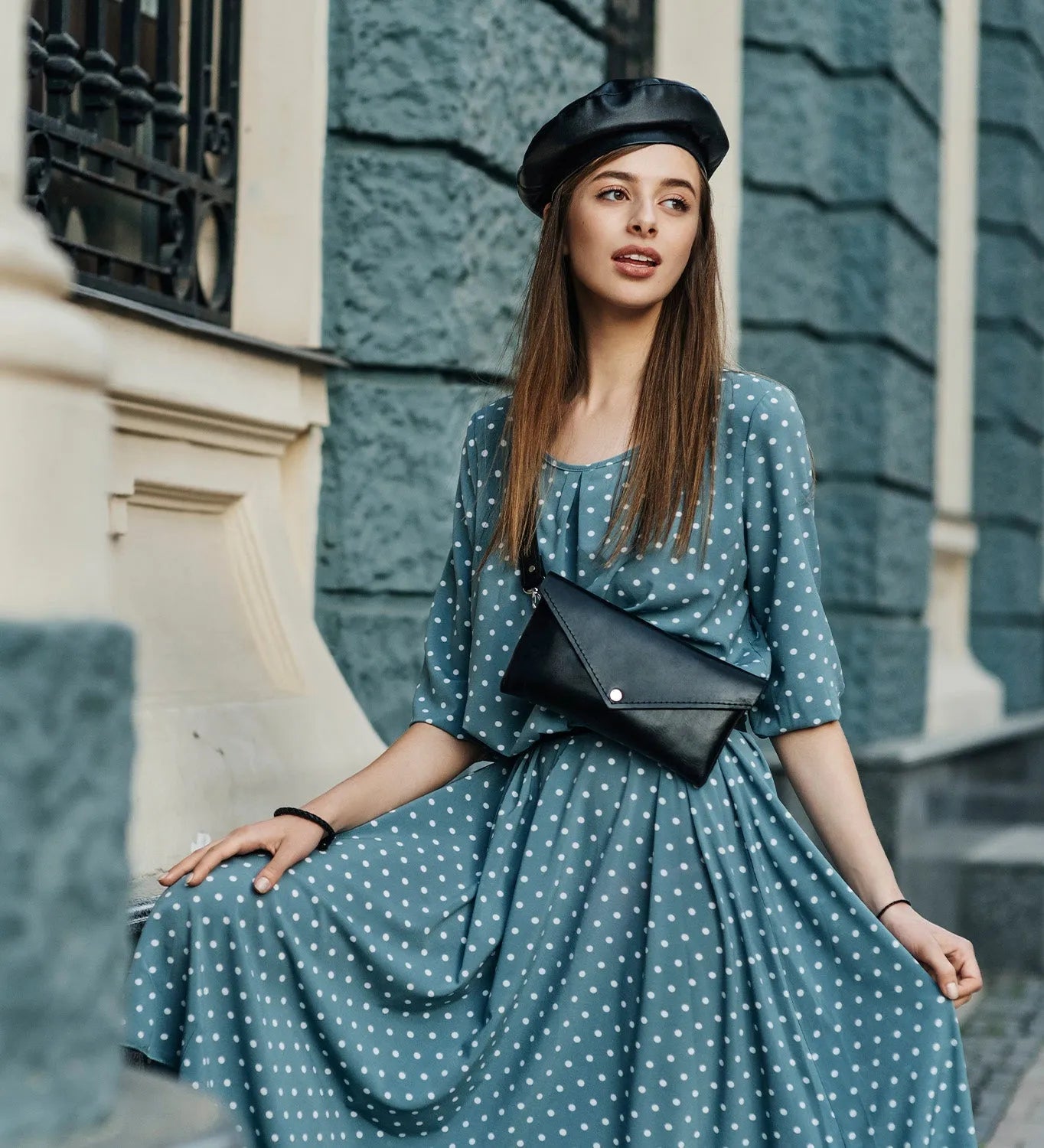 Шкіряна сумка-трансформер на пояс і через плече | Crossbody конверт