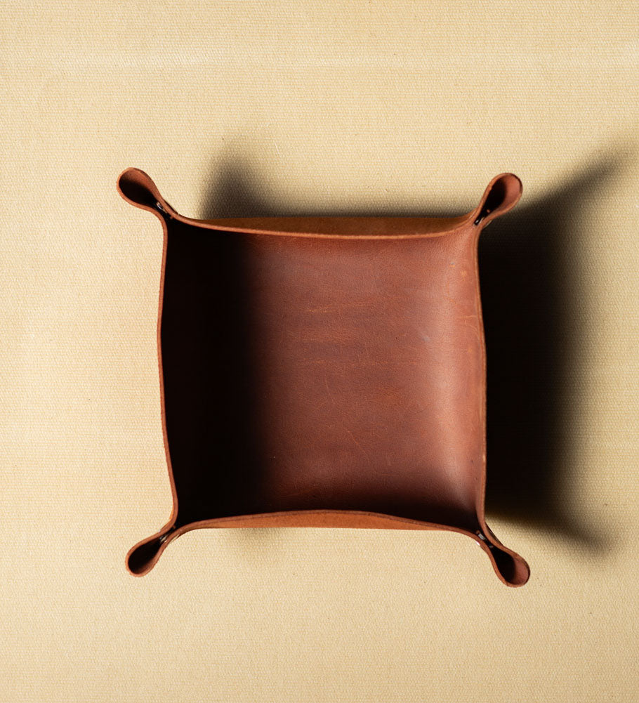 Настільний шкіряний лоток для офісу та дому