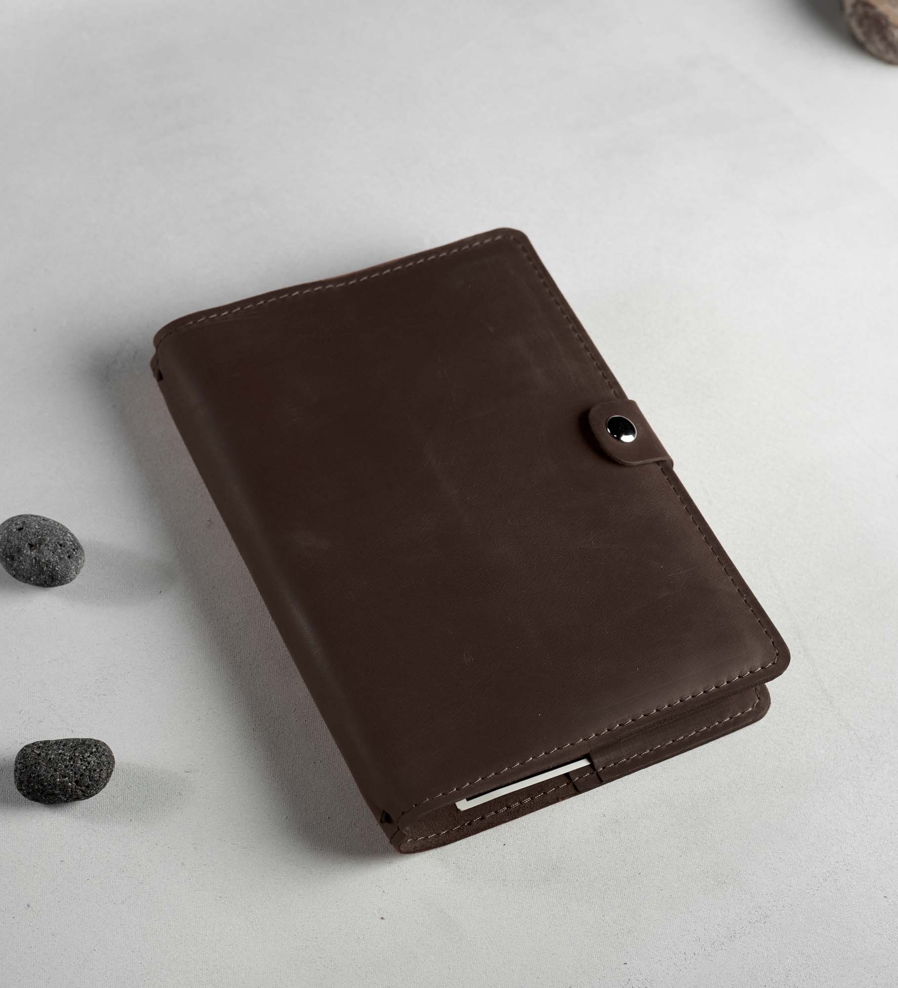 Обкладинка для блокноту Crazy Horse на кнопці A5