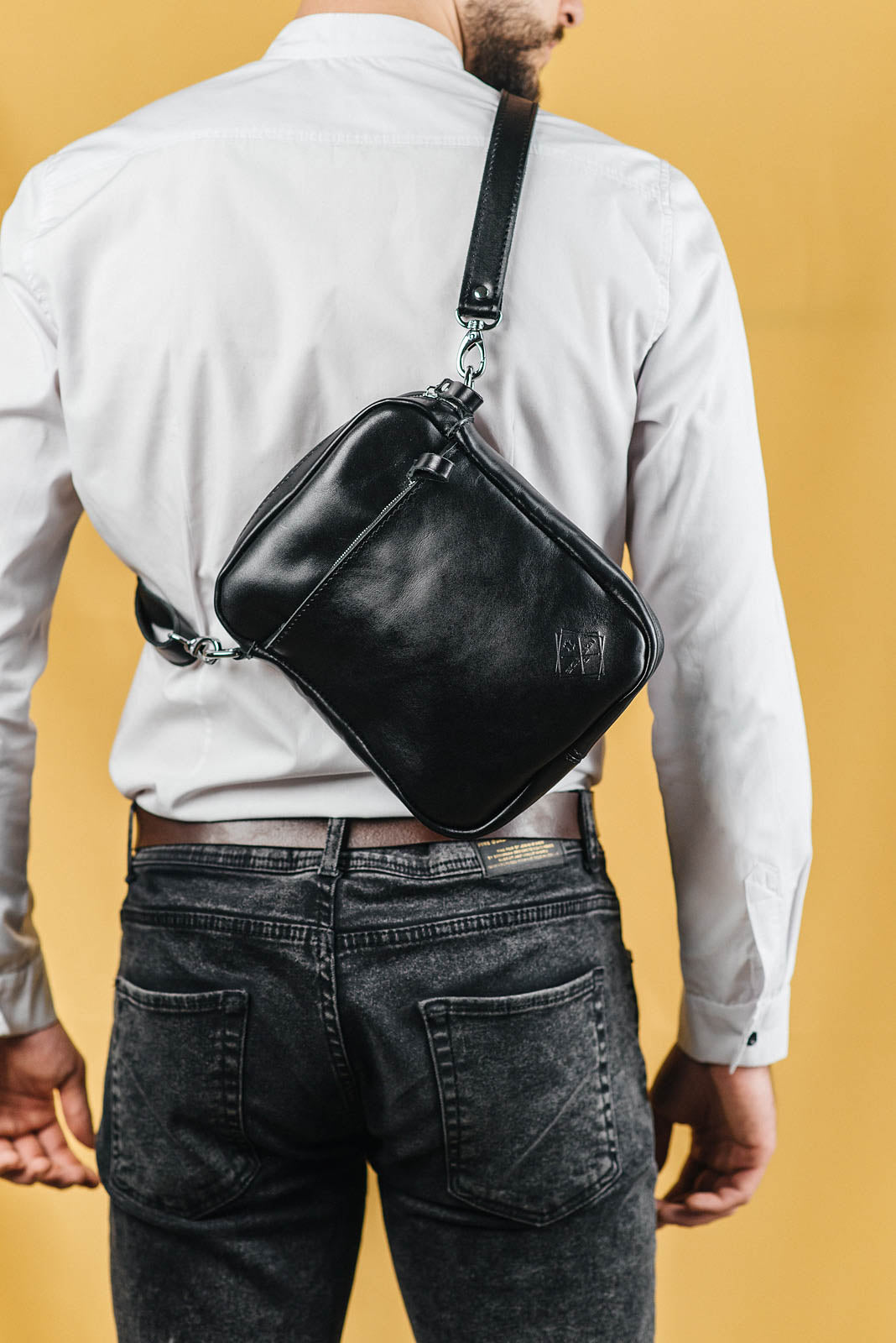 Шкіряна чоловіча сумка Weasy на щодень