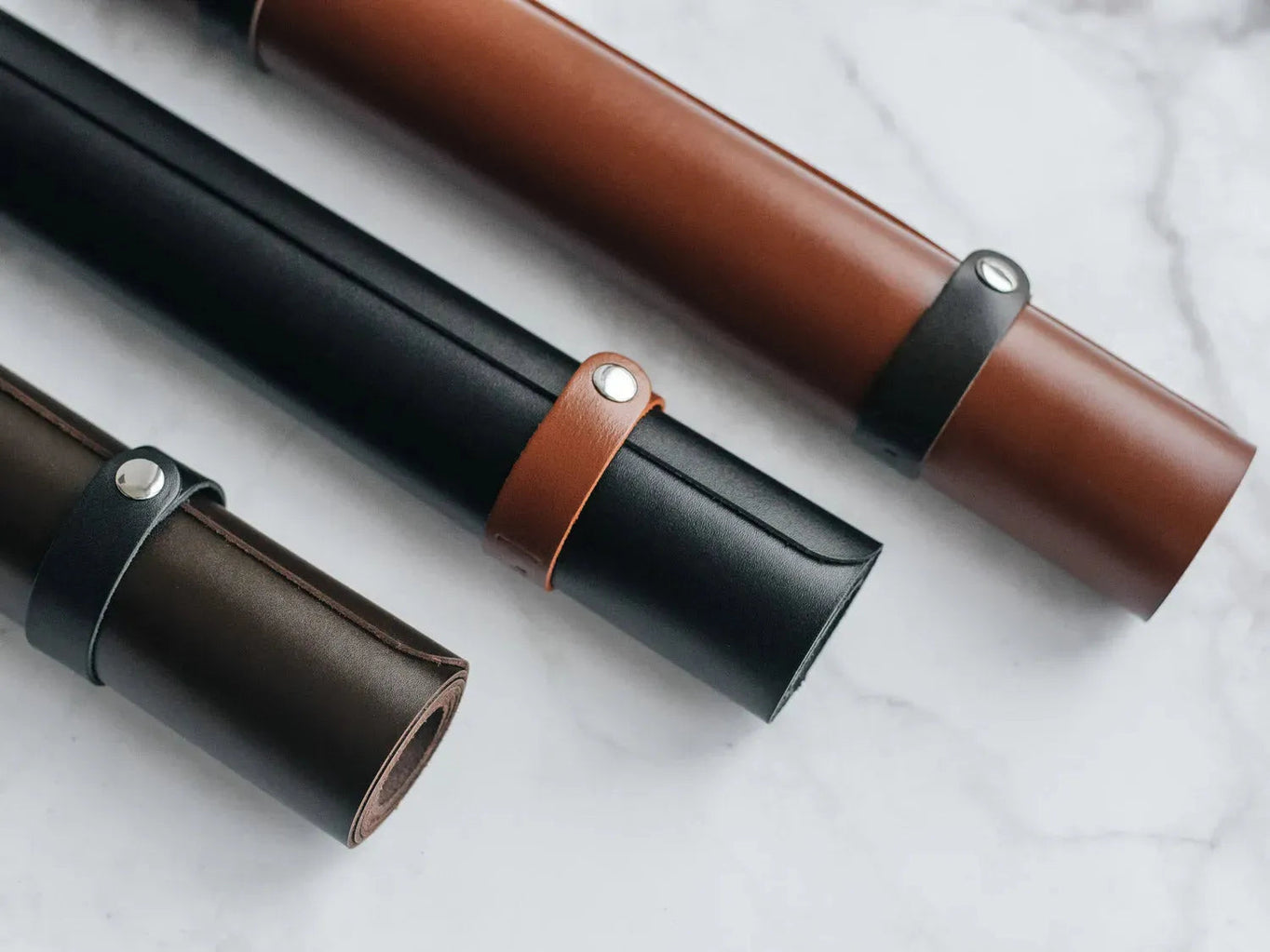 Leather Deskpad | Smooth | Cognac - Skin and Skin