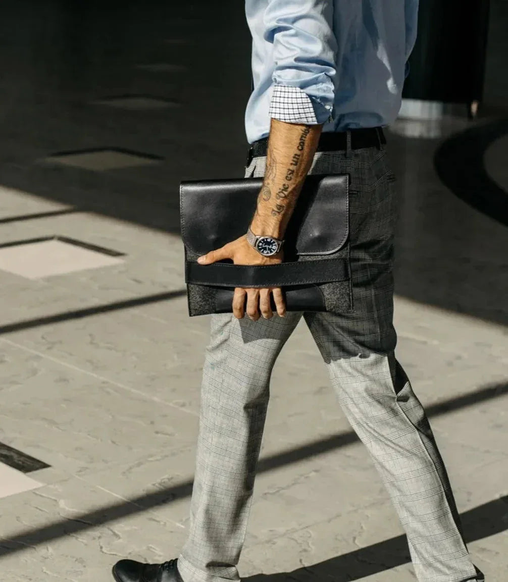 Чохол для MacBook зі шкіри та вовни | Holder