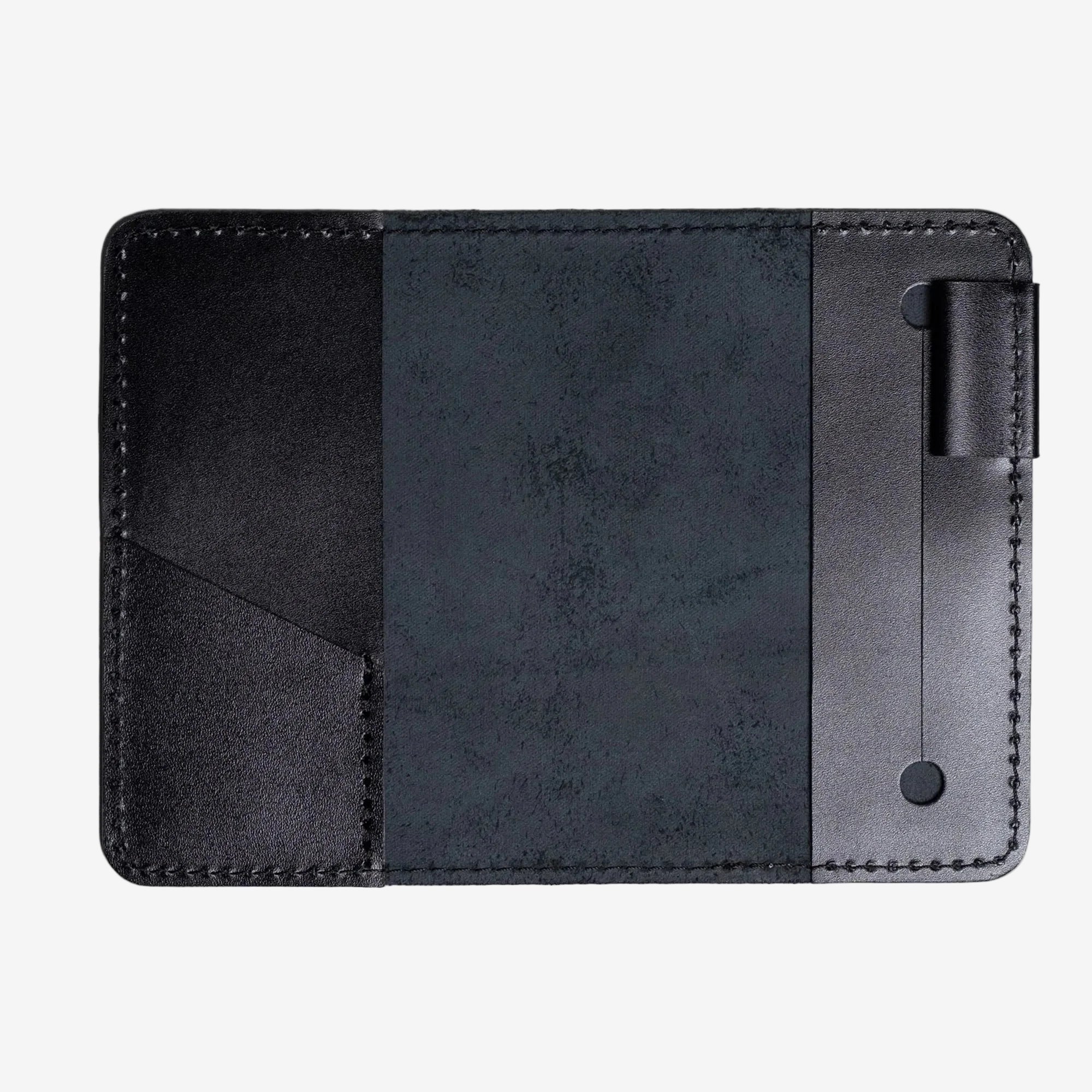 Leather Notebook cover A6, A5, B5, B6, A4 | Black - Skin and Skin