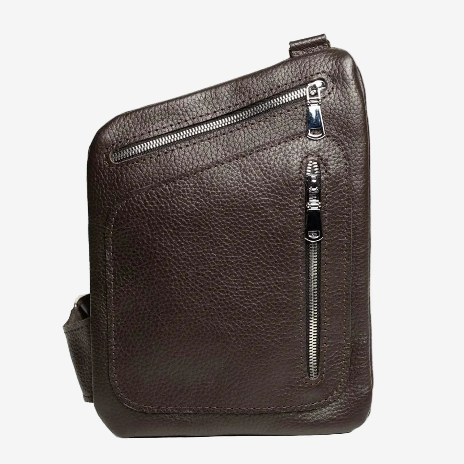 Чоловічий слінг із зернистої шкіри | Hidden