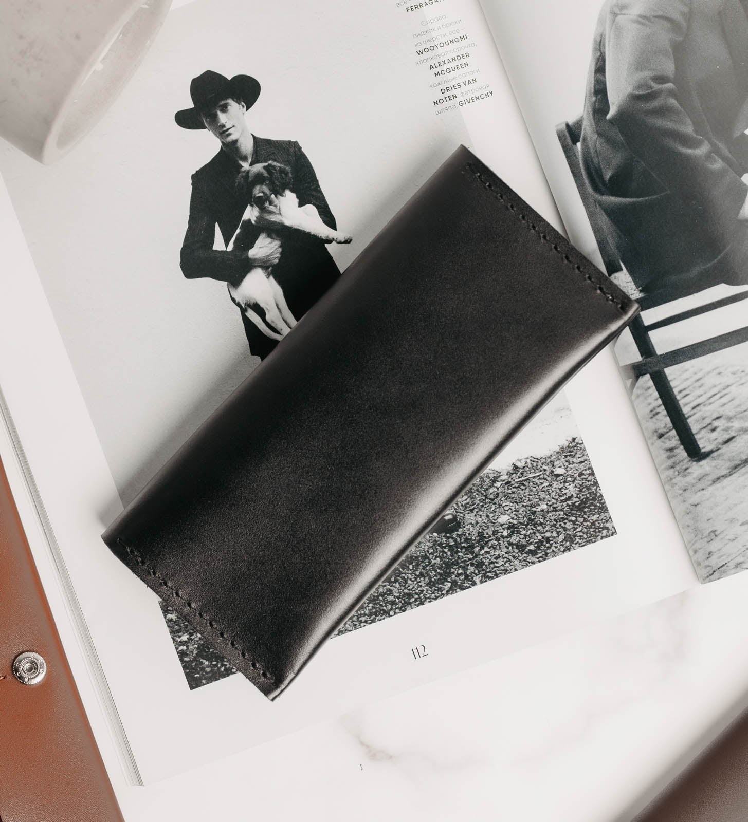 Тонке Портмоне з класичної гладкої шкіри | Slim