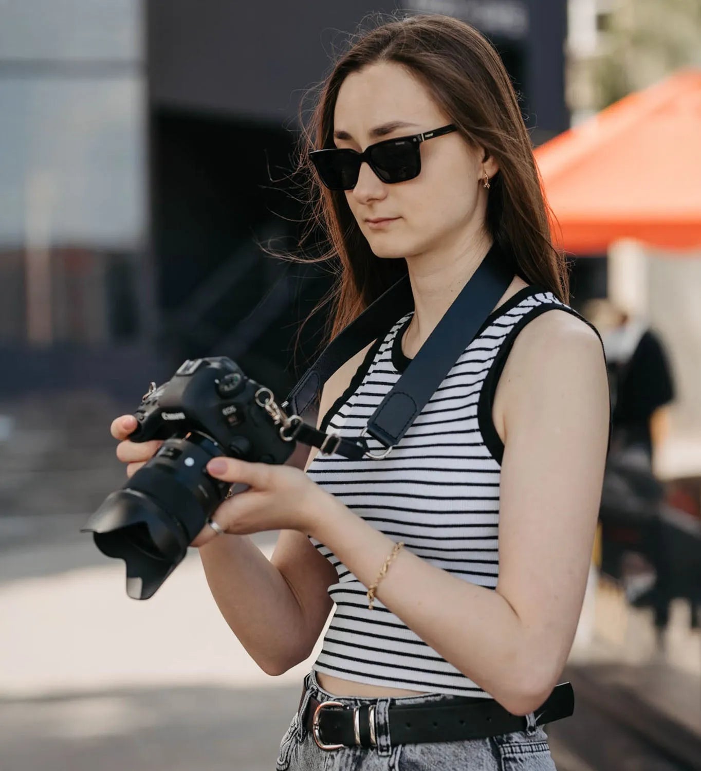 Шкіряний ремінь для фотоапарата | для DSLR та бездзеркальних камер