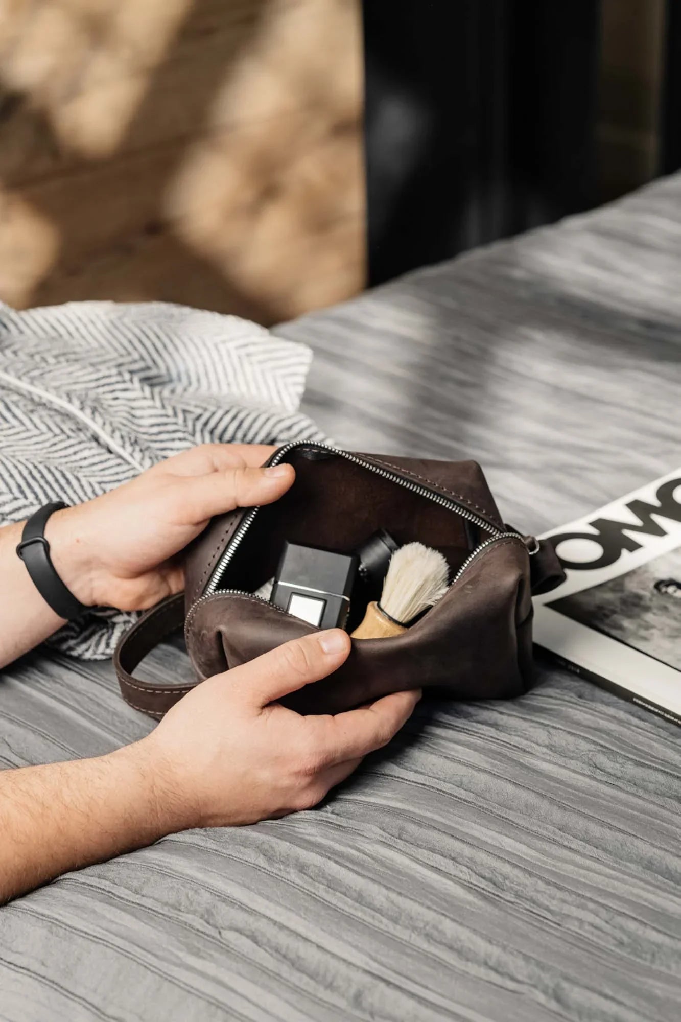 Несесер-органайзер зі шкіри Crazy Horse | M, L