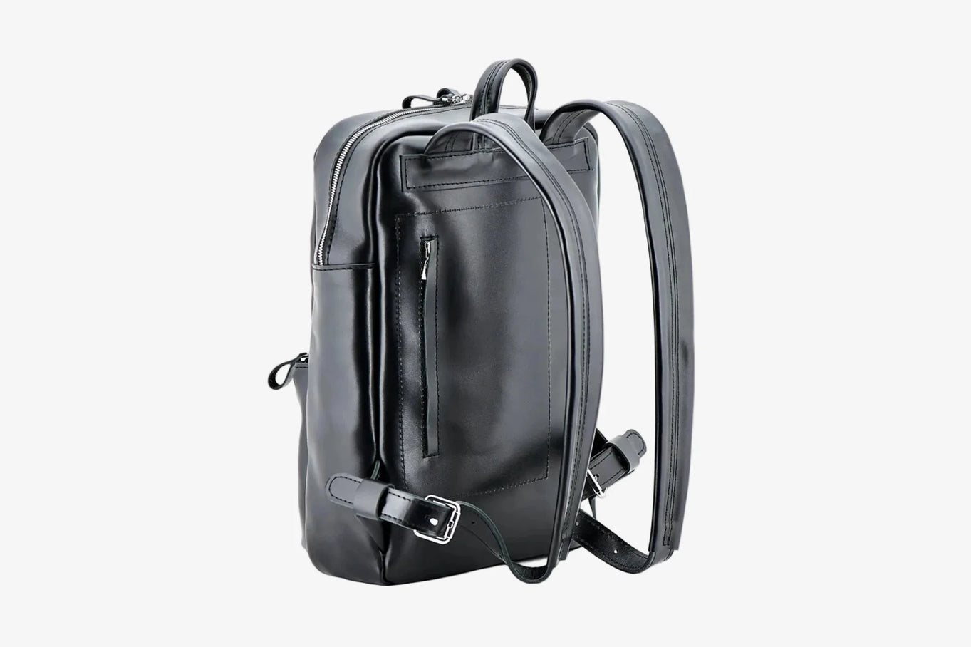 Leather Backpack for Laptop - Nomad | Black - Skin and Skin
