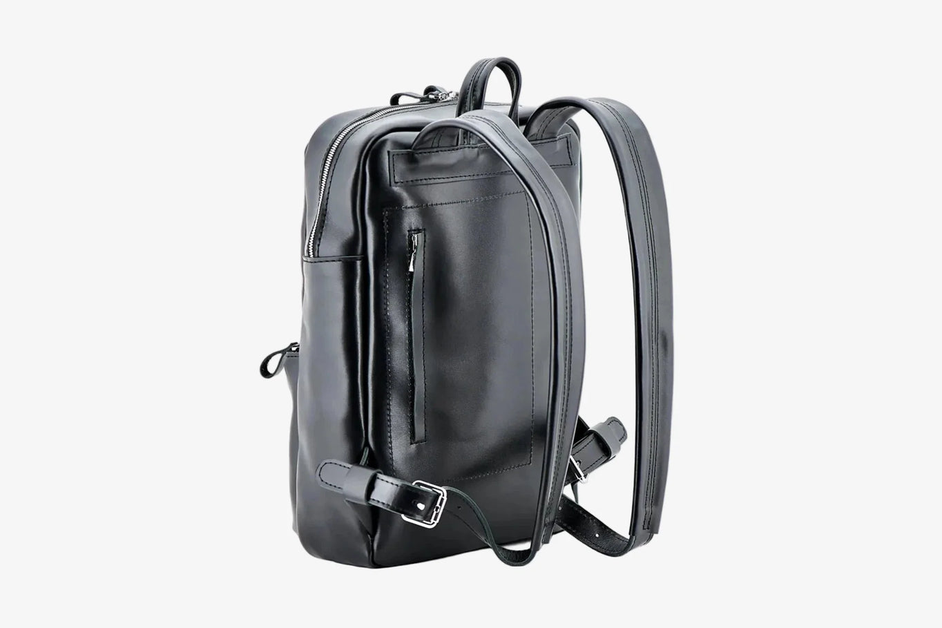 Leather Backpack for Laptop - Nomad | Black - Skin and Skin