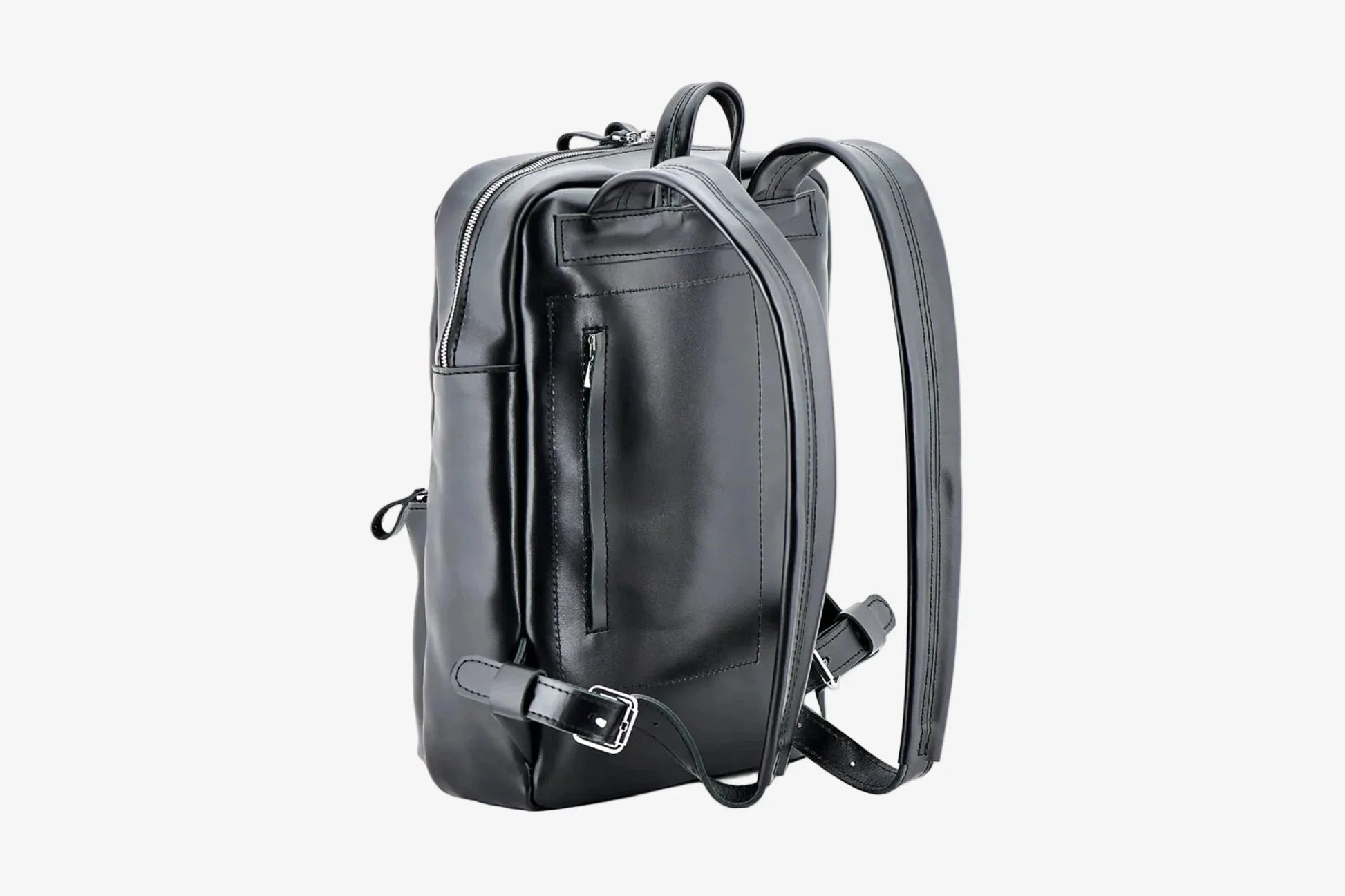 Leather Backpack for Laptop - Nomad | Black - Skin and Skin
