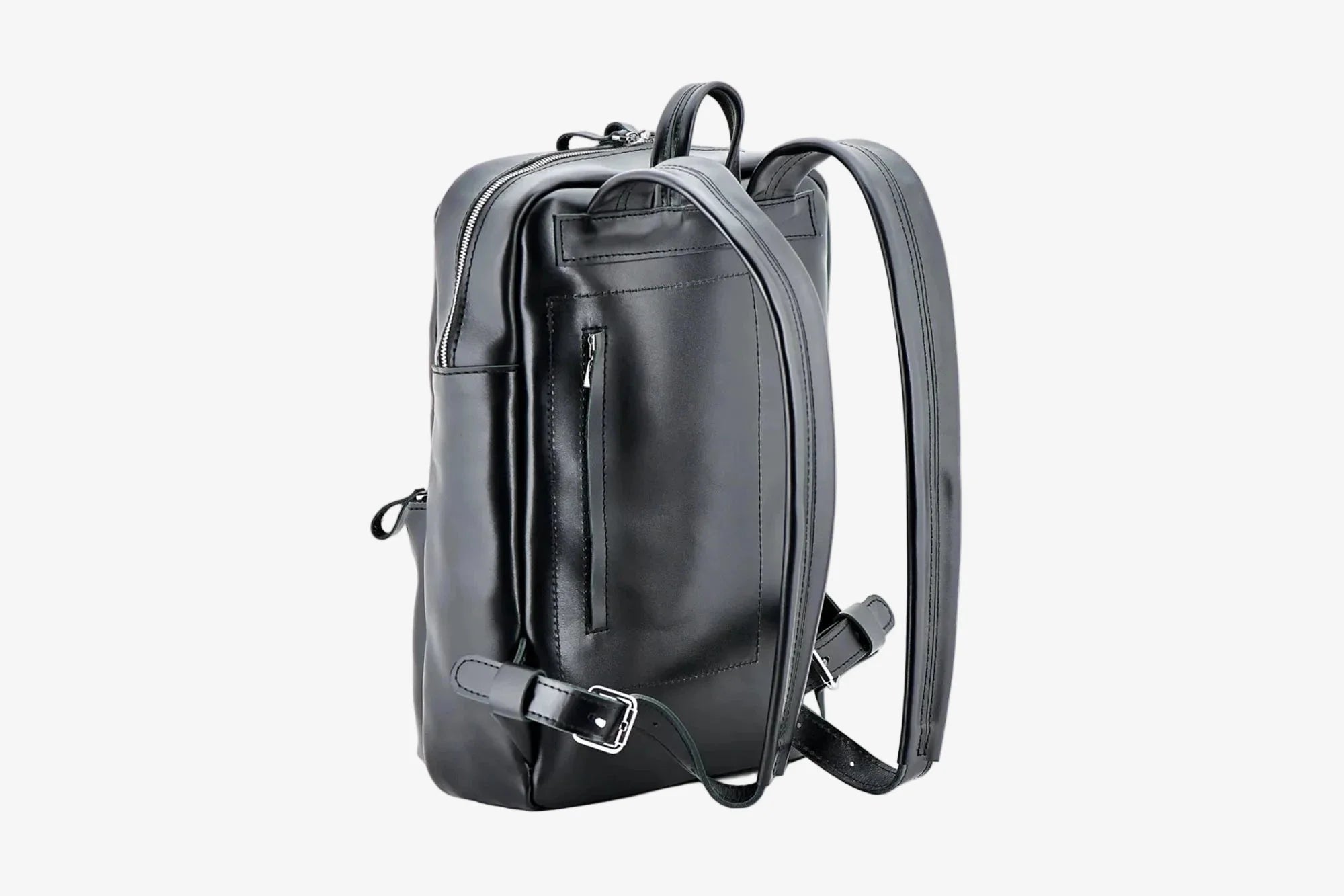 Leather Backpack for Laptop - Nomad | Black - Skin and Skin
