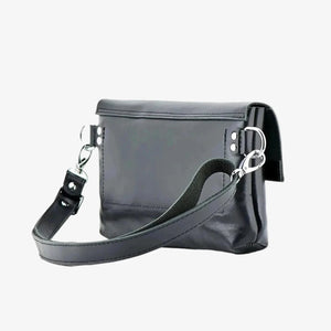 Men's Leather Crossbody Bag L | Smooth Black - Skin and Skin