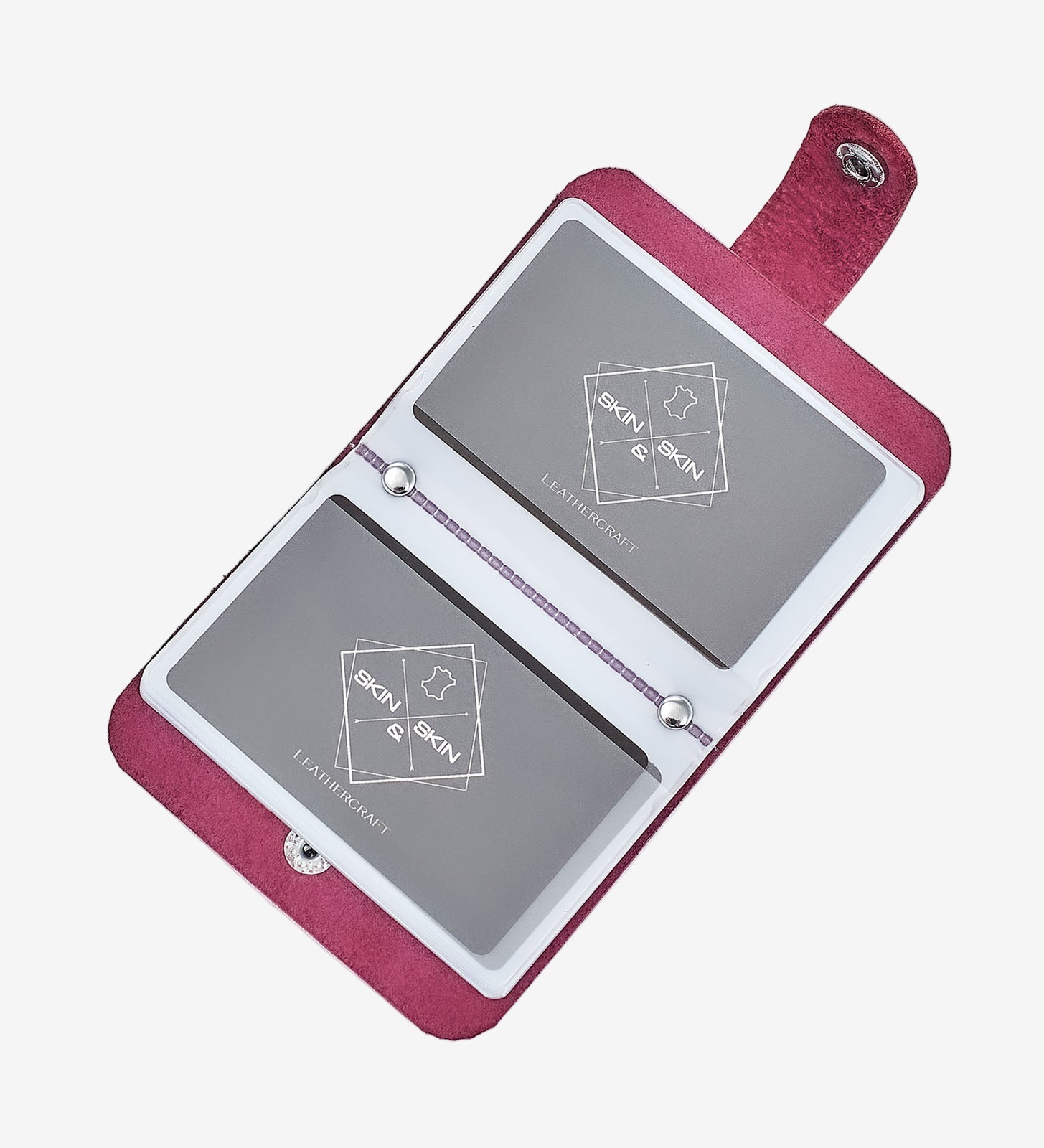 Кейс для візиток та карток з гладкої шкіри