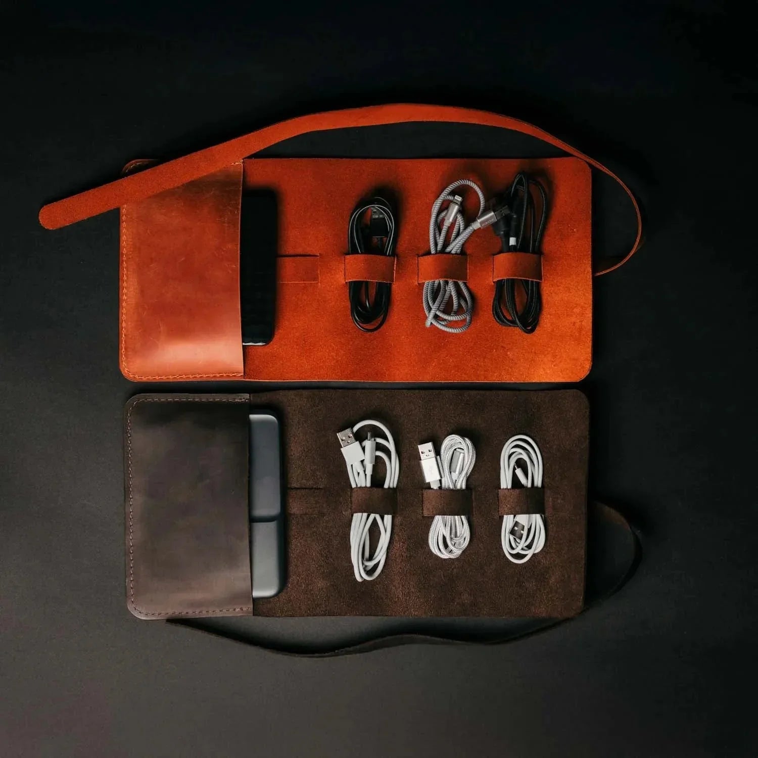 Скрутка-органайзер зі шкіри Crazy Horse