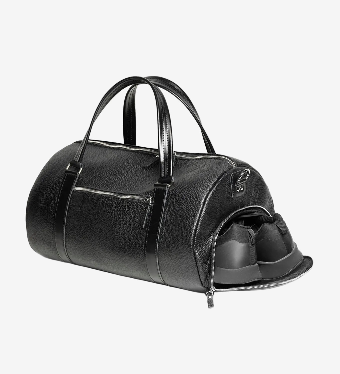 Дорожня сумка SportMode в зернистій шкірі | Для спортзалу та подорожей