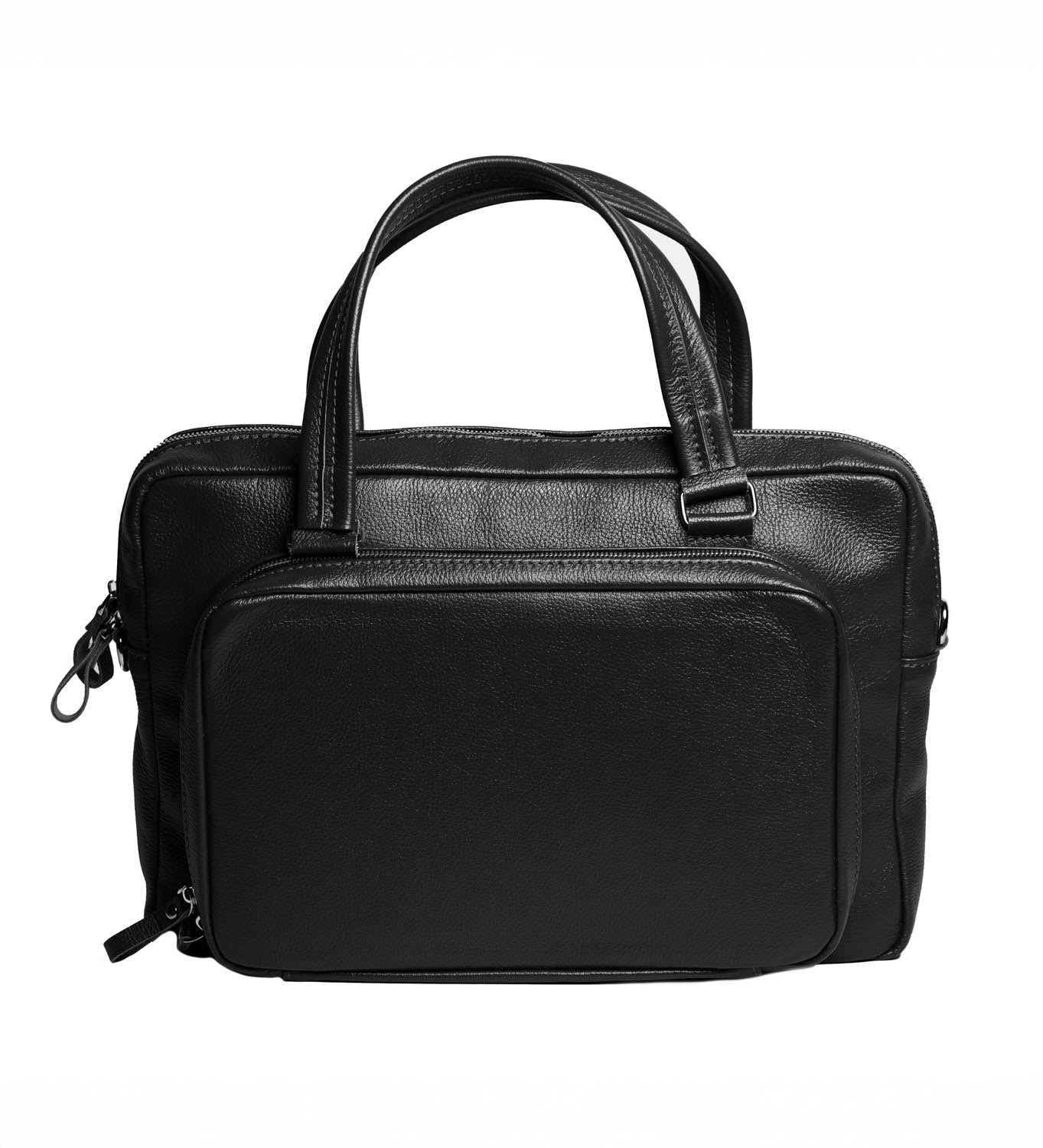 Портфель-органайзер для ноутбука із зернистої шкіри | Woke | 3 розміри